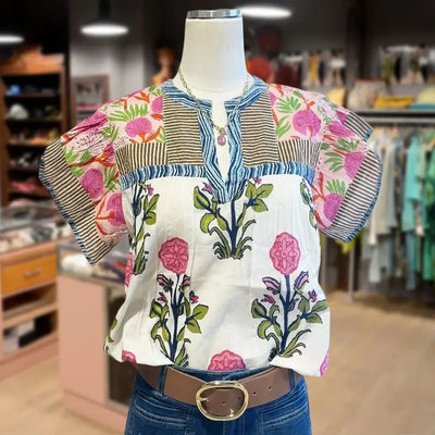 Uriella – Embroidered Boho Blouse