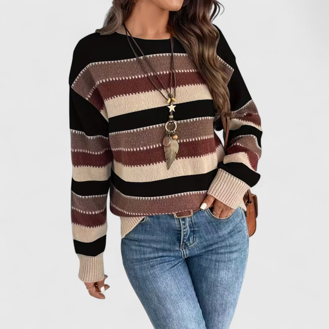 Esra - Vintage Striped Sweater