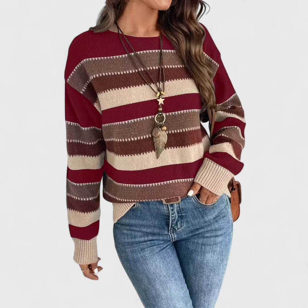 Esra - Vintage Striped Sweater