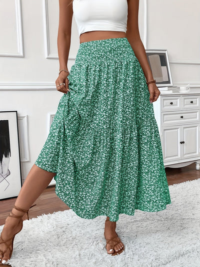 Marnie – Tiered Floral Maxi Skirt
