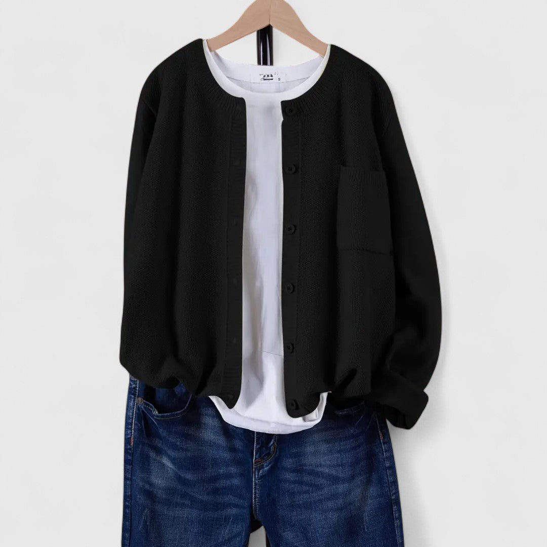 Elaine - Casual Button-Up Cardigan