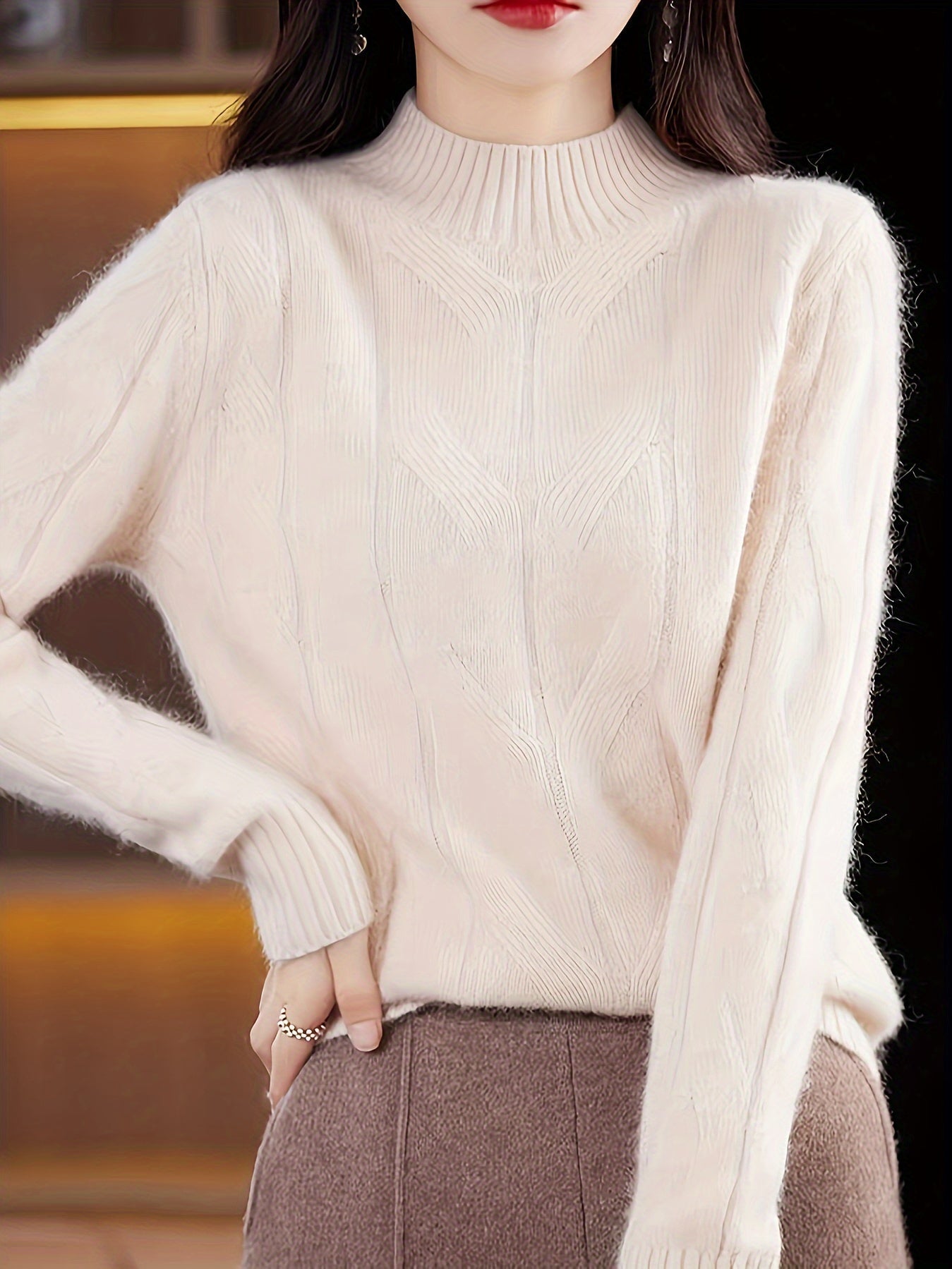 Shirley - Cozy Retro Knit Sweater