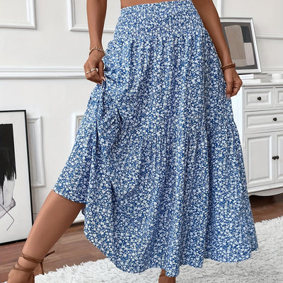 Marnie – Tiered Floral Maxi Skirt