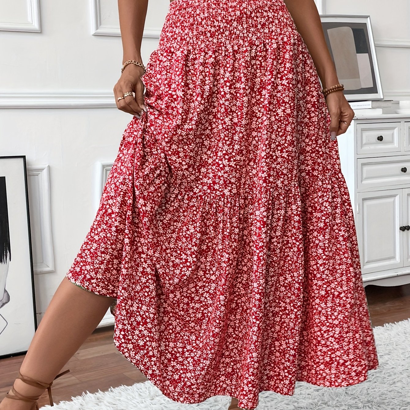 Marnie – Tiered Floral Maxi Skirt