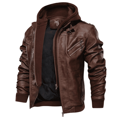 Max™ - Stylish Leather Bomber Jacket | Last day 80% off!
