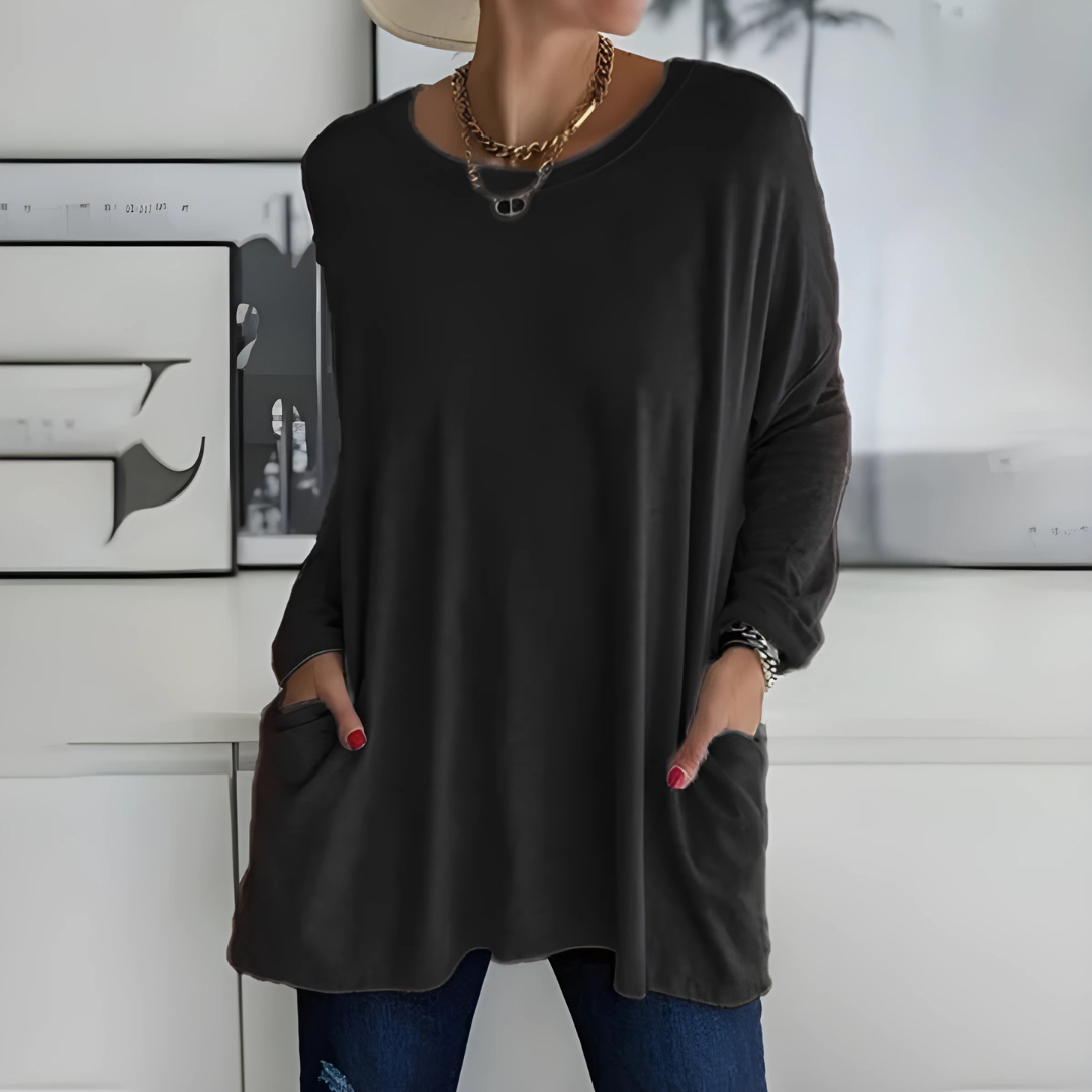 Mila - Relaxed Long Sleeve Top