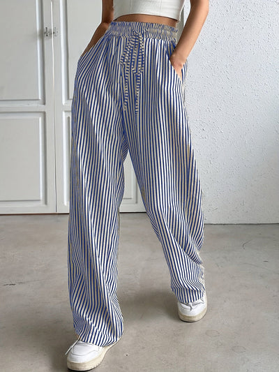 Zoey – Relaxed Striped Trousers