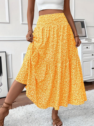 Marnie – Tiered Floral Maxi Skirt