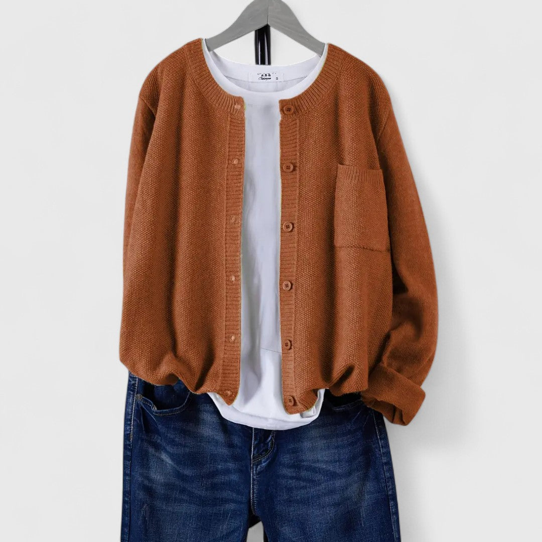 Elaine - Casual Button-Up Cardigan