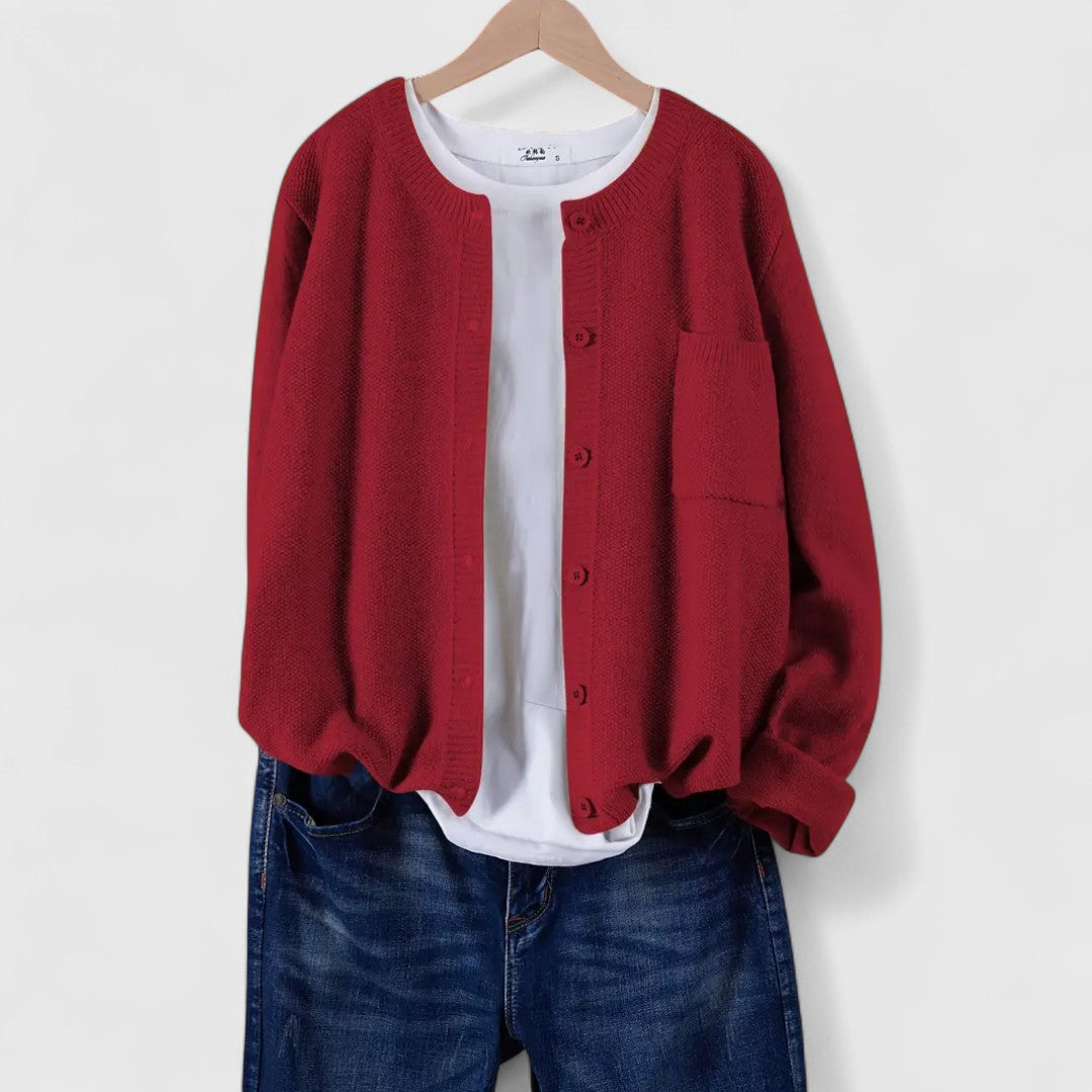 Elaine - Casual Button-Up Cardigan