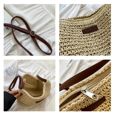 Poppy - Straw shoulder bag