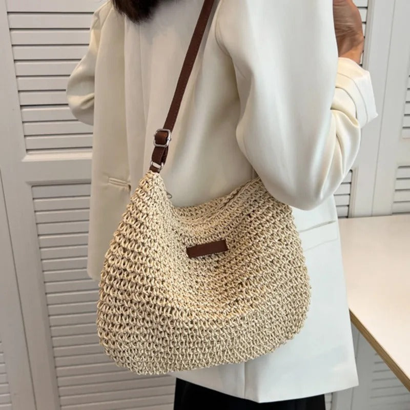 Poppy - Straw shoulder bag