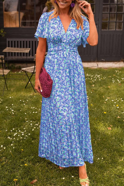 Ffion – Empire Waist Floral Maxi Dress